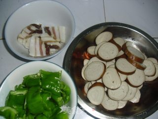 Stir-fried Vegetarian Chicken with Bacon recipe