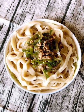 Spicy Minced Pork Hand Rolled Noodles recipe