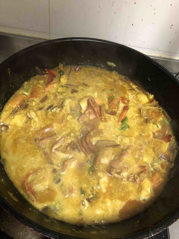 Yellow Curry Seafood recipe