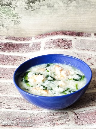 Shrimp Porridge with Convolvulus recipe