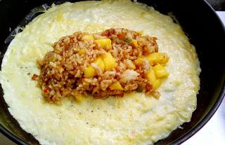 Mango Pork Omelet Rice recipe