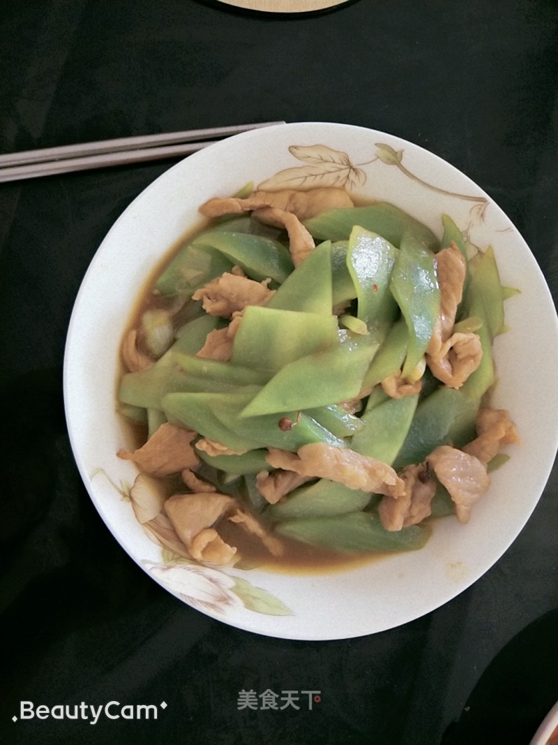 Green Bamboo Shoots Pork Slices recipe