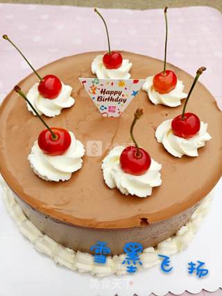 #aca烤明星大赛# Eight-inch Chocolate Mousse Cake recipe