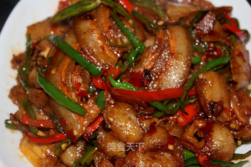 Stir-fried Twice-cooked Pork with Pepper recipe