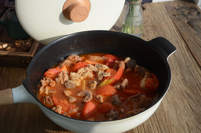 Stewed Beef Brisket with Tomatoes recipe