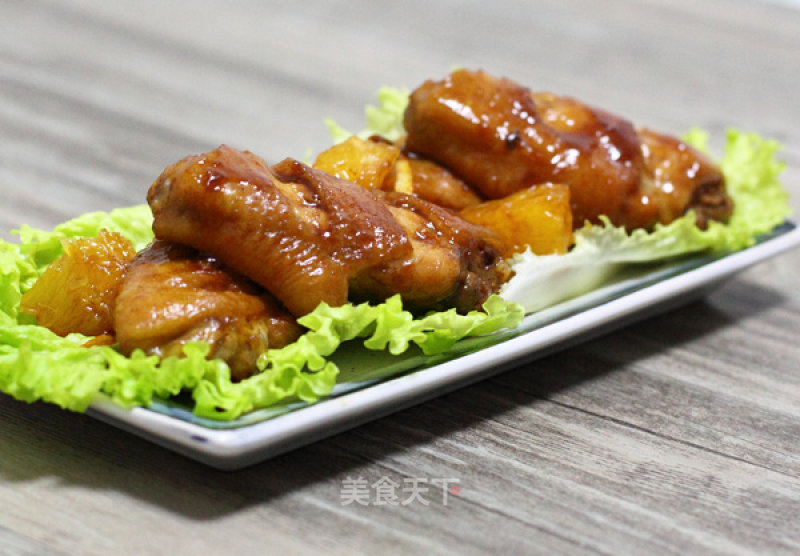 Chicken Wings with Orange Honey Sauce recipe