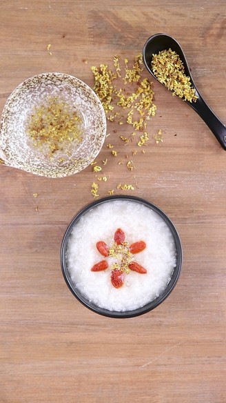 Shimei Porridge-flower Porridge Series|"osmanthus Honey Porridge" recipe
