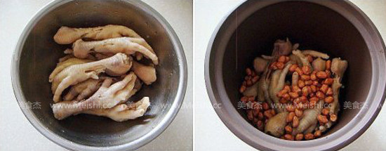 Red Date Peanut Chicken Feet Soup recipe
