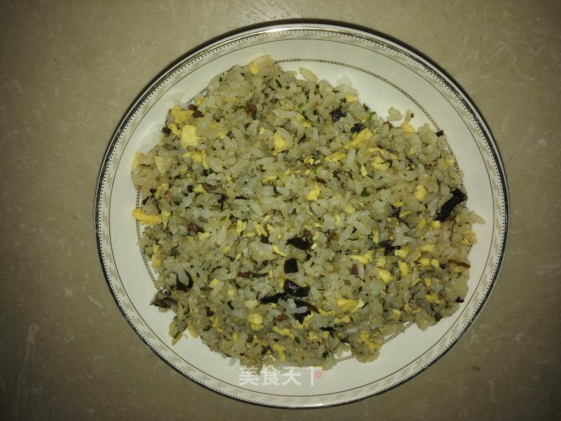 Fried Rice with Olive Vegetable and Egg