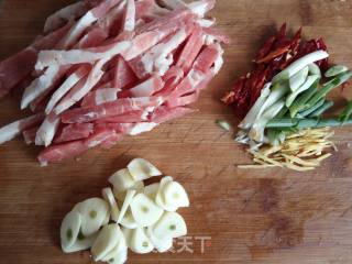 Stir-fried Celery with Lamb and Shiitake Mushrooms recipe