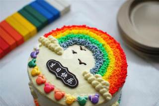 #aca烤明星大赛#five-color Rainbow Cake recipe