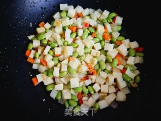 Fried Rice with Spring Bamboo Shoots and Edamame recipe