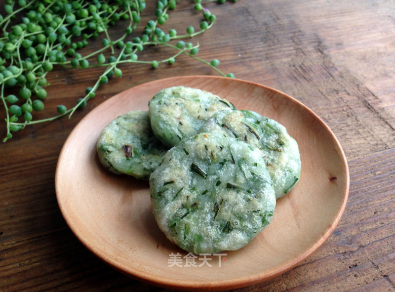 #春食野菜香# Wild Onion Rice Crackers recipe