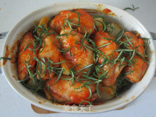 Rosemary Roasted Potato Chicken Wings recipe