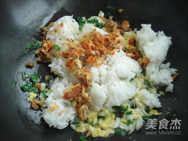 Crab Roe Fried Rice recipe