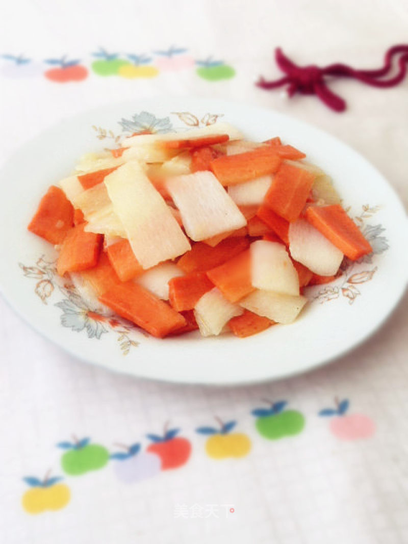 Fried Carrots with Yam recipe