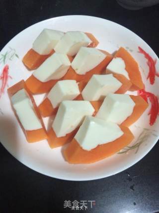 Papaya Coconut Milk Milk Jelly recipe