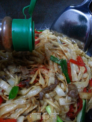 Cool Lamb Fried Noodle recipe