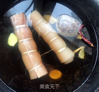 #diy零食# Braised Money Pigskin recipe