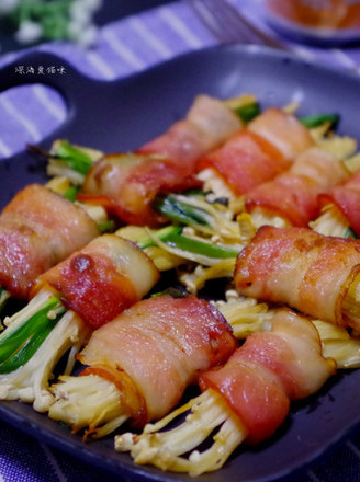 Bacon Enoki Mushroom Roll recipe