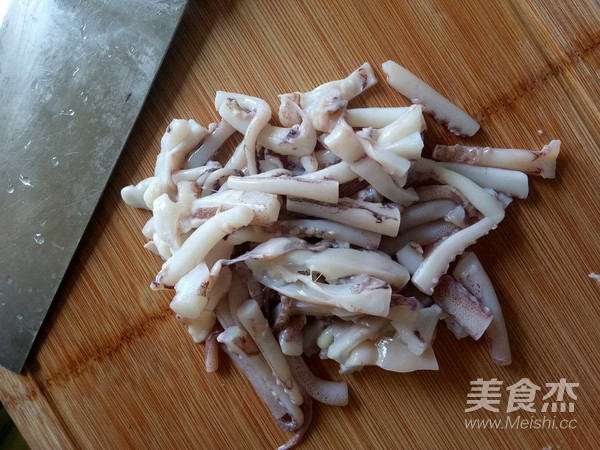 Stir-fried Squid Mustard recipe