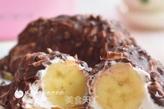 Peanut Chopped Chocolate Banana Cheese Cake recipe