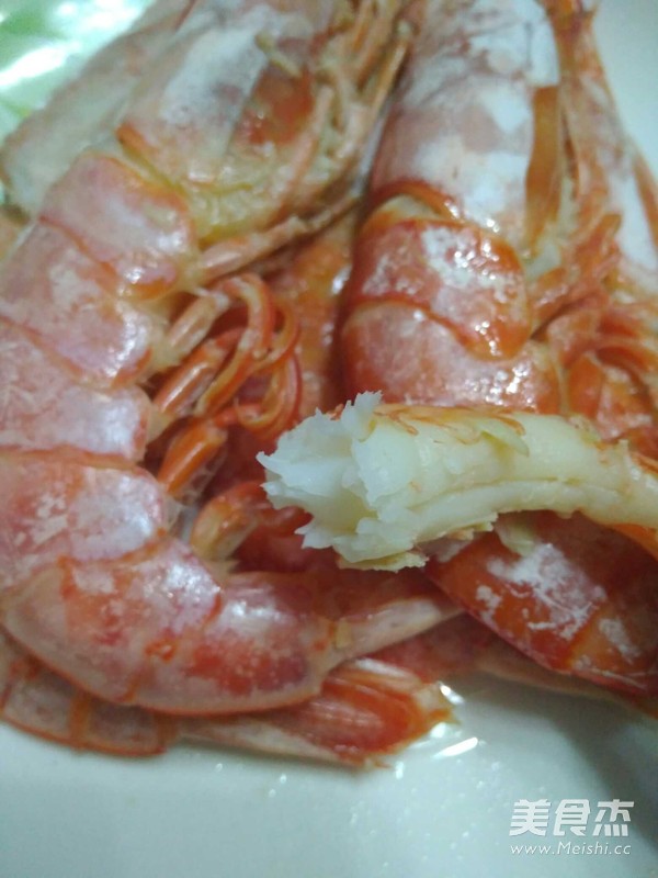 Steamed Argentine Red Shrimp recipe