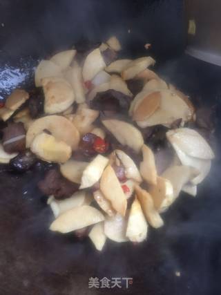 Stir-fried Winter Bamboo Shoots with Bacon recipe