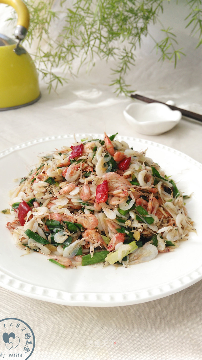 Best Calcium Supplementation in The Sea in Spring~~~ Stir-fried Shrimp Rice recipe