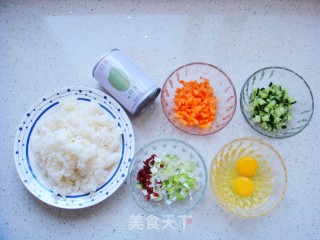 Cucumber and Egg Fried Rice recipe