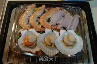 Baked Seafood Rice recipe