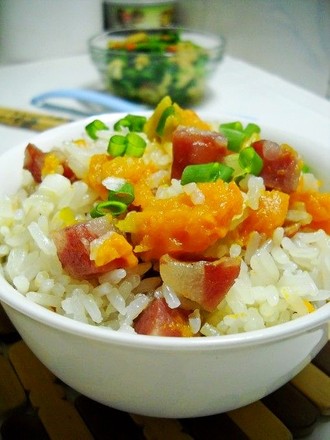Rice Pot Pumpkin Braised Rice recipe