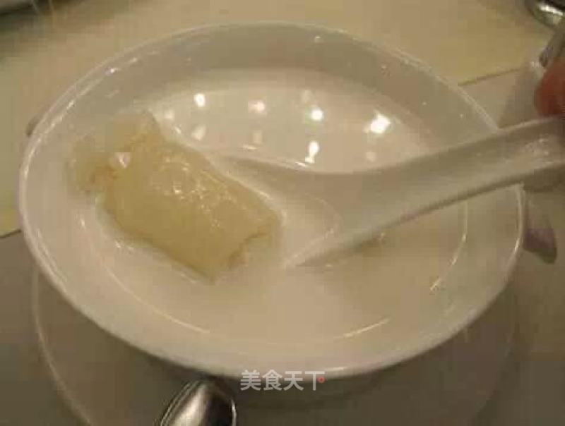 Milk Stewed Fish Maw (isinglass) recipe
