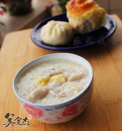Pork Belly Porridge with Tofu Skin and Ginkgo recipe