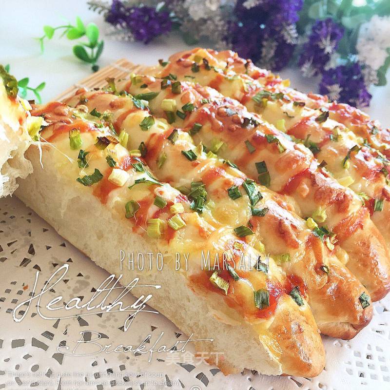 #柏翠大赛# Pork Floss, Scallion and Cheese Steak Buns recipe