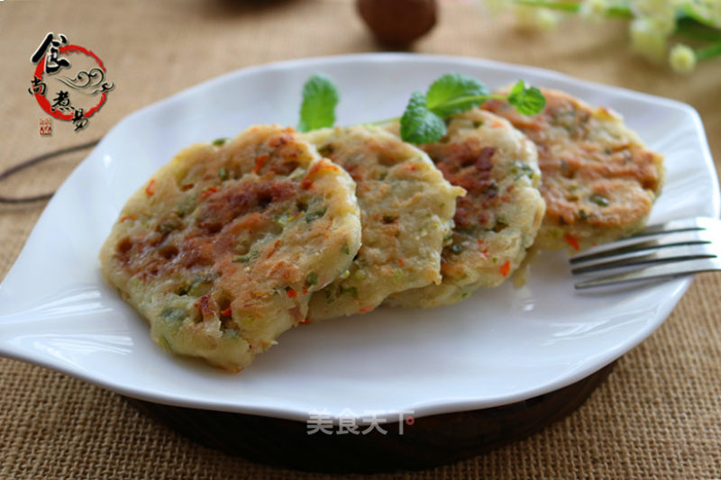 Scallion and Parsley Meat Pancakes recipe