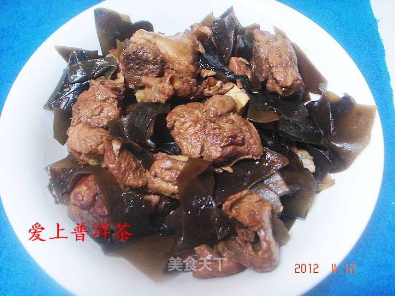 Seaweed Braised Pork Ribs recipe