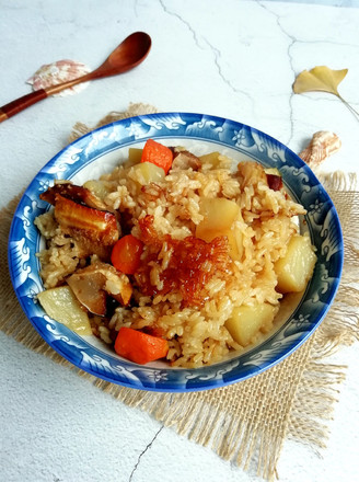 Braised Fish and Potato Rice