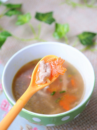 Carrot Knocked Meat Soup