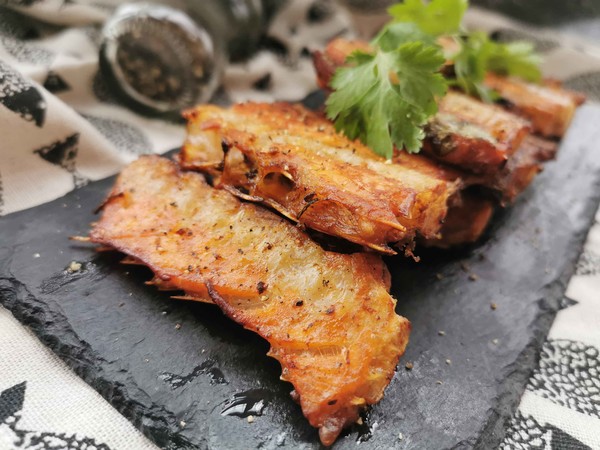 Fried Salmon Steak recipe