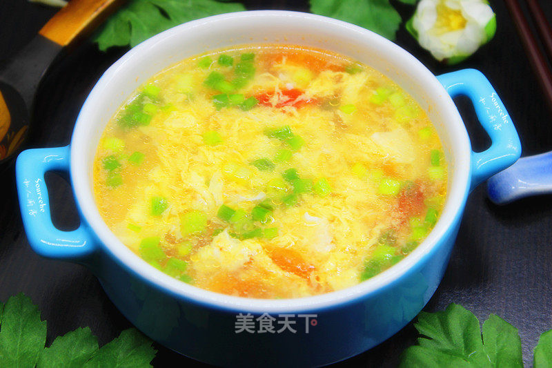 Tomato Egg Drop Soup recipe