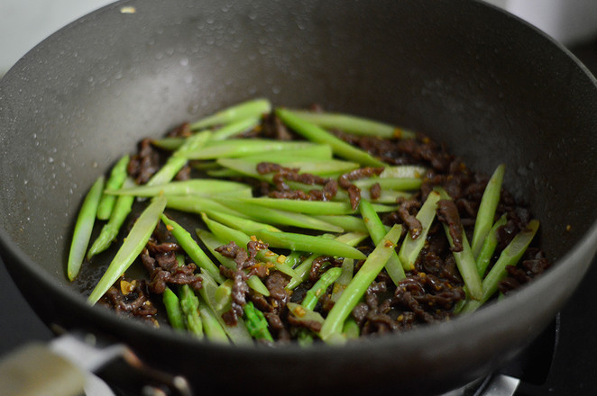 Asparagus Shredded Beef recipe