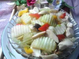 Pleurotus Eryngii with Oyster Sauce Lettuce recipe