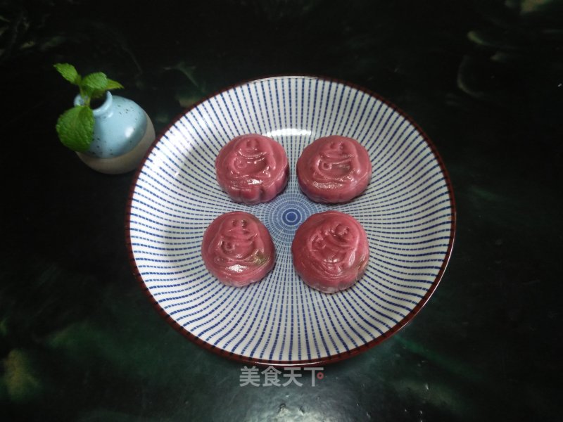 Red Yeast Powder Snowy Mooncakes recipe