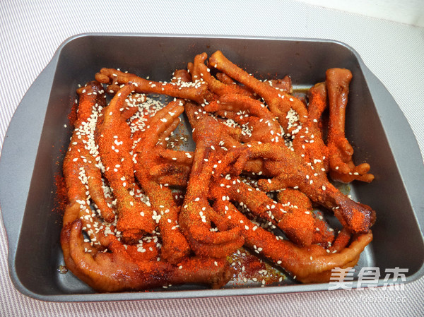 Spicy Grilled Chicken Feet recipe