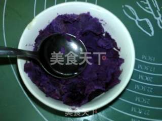 #柏翠大赛#purple Potato Cheese Bread recipe