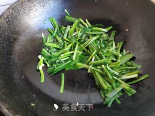 Stir-fried Duck Blood with Leek recipe