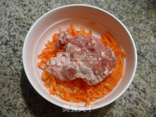 Steamed Minced Pork with Egg and Carrot recipe