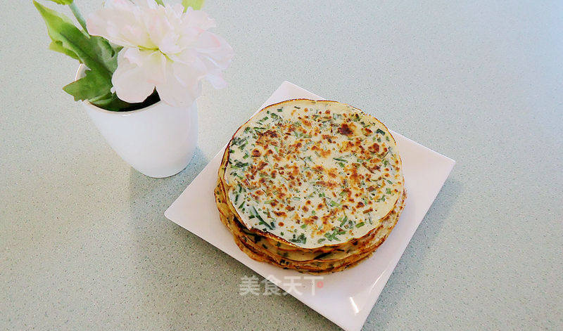 Chives and Egg Pancakes recipe