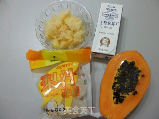 Be Nice to Yourself [papaya and White Fungus Stewed with Milk] recipe